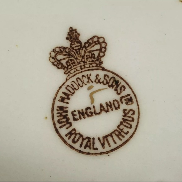 John Maddock & Sons Ltd Royal Vitreous England Covered Serving Dish MAD71 - Picture 7 of 9